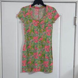 Lilly Pulitzer Pink and Green Paisley Dress